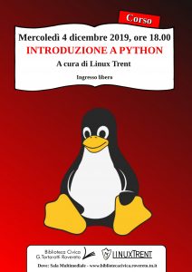 Locandina introduzione a Python