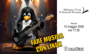 Locandina fare musica con Linux